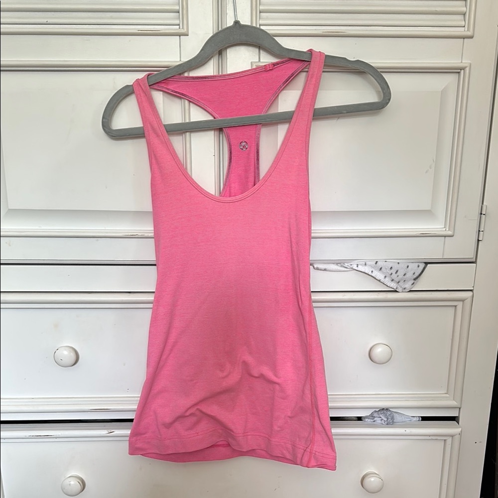 Pink Racerback Tank Top